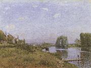 Alfred Sisley The island of Saint-Denis Sweden oil painting artist